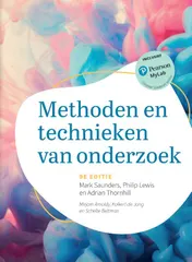 Omslag van Methoden en technieken van onderzoek, 9e editie met MyLab NL toegangscode