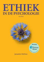 Omslag van Ethiek in de psychologie