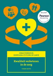Omslag van Kwaliteit verbeteren in de zorg, 4e editie met MyLab NL