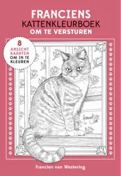 Omslag van Franciens kattenkleurboek om te versturen