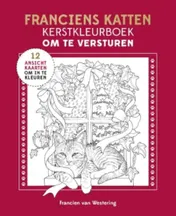 Omslag van Franciens katten kerstkleurboek om te versturen