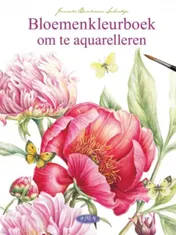 Omslag van Bloemenkleurboek om te aquarelleren