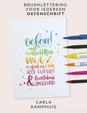 Omslag van Brushlettering voor iedereen - oefenschrift 1