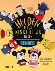Omslag van Helden uit je kindertijd haken de mini's