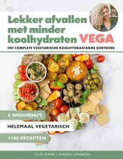 Omslag van Lekker afvallen met minder koolhydraten - Vega