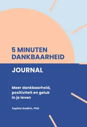 Omslag van 5 minuten dankbaarheid journal
