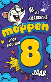 Omslag van Hilarische moppen voor kids van 8 jaar