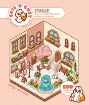Omslag van Cute 'n' Cozy Sticker Therapie: Stadje