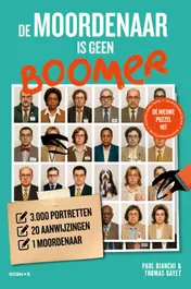 Omslag van Moordpuzzelboek - De moordenaar is geen boomer
