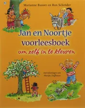 Omslag van Het Jan en Noortje voorleesboek om zelf in te kleuren