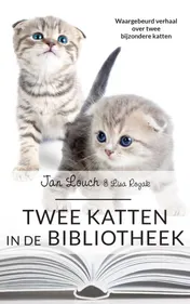 Omslag van Twee katten in de bibliotheek