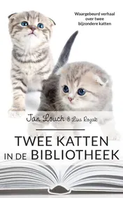 Omslag van Twee katten in de bibliotheek