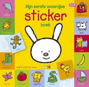 Omslag van Lange oortjes - Mijn eerste woordjes stickerboek (2-4 j.)