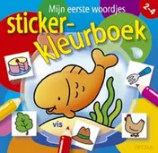 Omslag van Mijn eerste woordjes stickerkleurboek set 3 ex