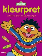 Omslag van Sesamstraat - Kleurpret met Bert, Ernie en hun vriendjes