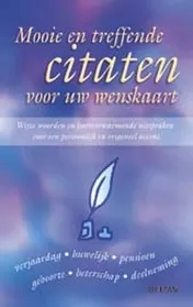 Omslag van Een passend citaat voor uw wenskaart