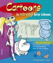 Omslag van Cartoons in retrostijl leren tekenen