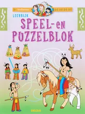 Omslag van Indianen leerrijk speel- en puzzelblok