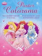 Omslag van Disney Poster Stickerboek Prinsessen