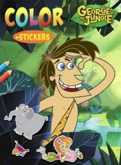 Omslag van George of the jungle kleurboek met stickers