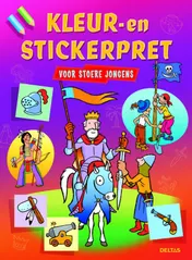Omslag van Kleur- en stickerpret voor stoere jongens