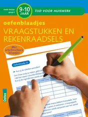 Omslag van Oefenblaadjes Vraagstukken en rekenraadsels 9-10 jr