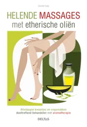 Omslag van helende massages met etherische oliën