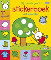 Omslag van Lange oortjes - Mijn eerste groot stickerboek met woordjes (2-4 j.)