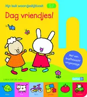 Omslag van Lange oortjes - Mijn leuk woordjeskijkboek Dag vriendjes (1-3j.) met vingerpopje