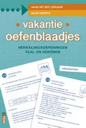 Omslag van Vakantie oefenblaadjes "naar groep 8"