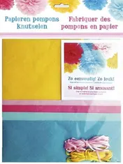 Omslag van Papieren pompons knutselen; Fabriquer des pompons en papier