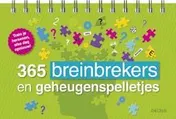 Omslag van 365 breinbrekers en geheugenspelletjes