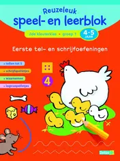 Omslag van Reuzeleuk speel- en leerblok Tel- en schrijfoefeningen (4-5 j.)