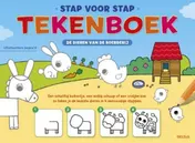 Omslag van Stap voor stap tekenboek - De dieren van de boerderij