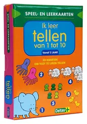 Omslag van Speel- en leerkaarten - Ik leer tellen van 1 tot 10 (+3 j.)