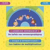 Omslag van Leerrijke oefenschijf - De tafels van vermenigvuldiging (7-8 j.) / Disque d'apprentissage - Les tables de multiplication (7-8 a.)