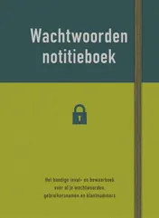 Omslag van Wachtwoorden notitieboek