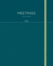 Omslag van Notitieboek - Meetings