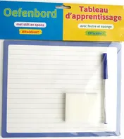 Omslag van Oefenbord met stift en spons (uitwisbaar) / Tableau d'apprentissage avec feutre et éponge (effaçable)
