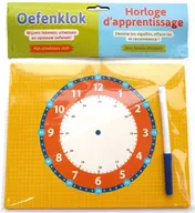 Omslag van Oefenklok met uitwisbare stift / Horloge d'apprentissage avec feutre effaçable