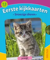 Omslag van Eerste kijkkaarten Snoezige dieren (1-3 j.)