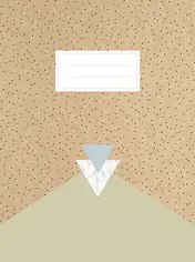Omslag van Kraft schrift (ruiten) / Kraft cahier (quadrillé)