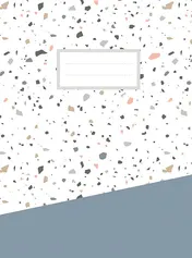 Omslag van Terrazzo schrift (lijnen) / Terrazzo cahier (ligné)