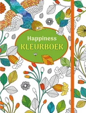 Omslag van Happiness kleurboek (gebonden)