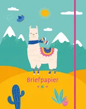 Omslag van Briefpapier lama's