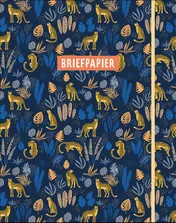 Omslag van Briefpapier Jungle (blauw)