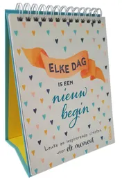 Omslag van Elke dag is een nieuw begin
