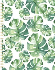Omslag van Leaves spiraalboek groot (ruiten) / Leaves grand carnet à spirale (quadrillé)
