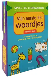 Omslag van Speel- en leerkaarten - Mijn eerste 100 woordjes vanaf 1 jaar
