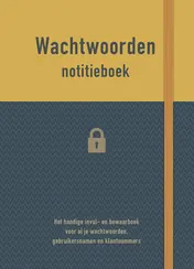 Omslag van Notitieboek - Wachtwoorden (geel)